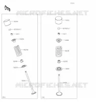 SOUPAPE pour Kawasaki Z125