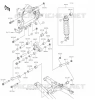 SUSPENSION/AMORTISSEUR pour Kawasaki Z125