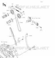 ARBRE A CAME/TENDEUR pour Kawasaki Z125