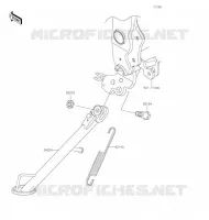 BEQUILLES pour Kawasaki Z125