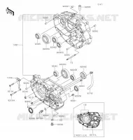 CARTER MOTEUR(S) pour Kawasaki Z125