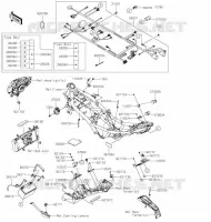 CHASSIS EQUIPMENT ELECTRIQUE pour Kawasaki Z125