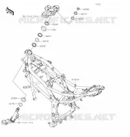 CH&Acirc;SSIS pour Kawasaki Z125