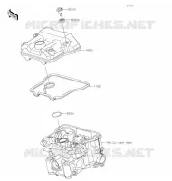 COUVRE CULASSE pour Kawasaki Z125