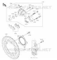 FREIN AVANT pour Kawasaki Z125