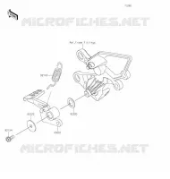 PEDALE DE FREIN pour Kawasaki Z125