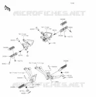 REPOSE PIED pour Kawasaki Z125