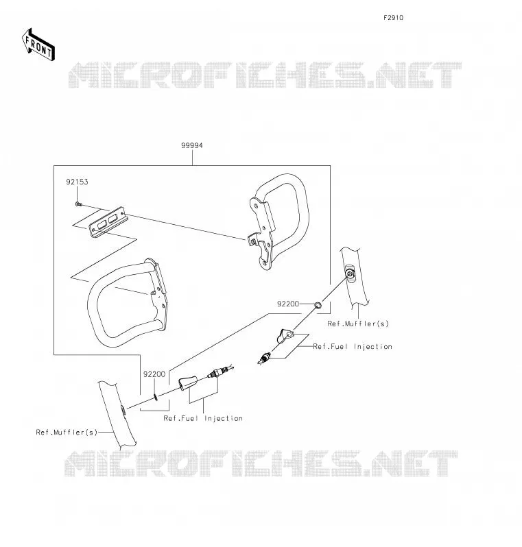 ACCESSOIRE (PROTECTION MOTEUR) Kawasaki MOTOS 800 2019 W800 STREET  EJ800BKF