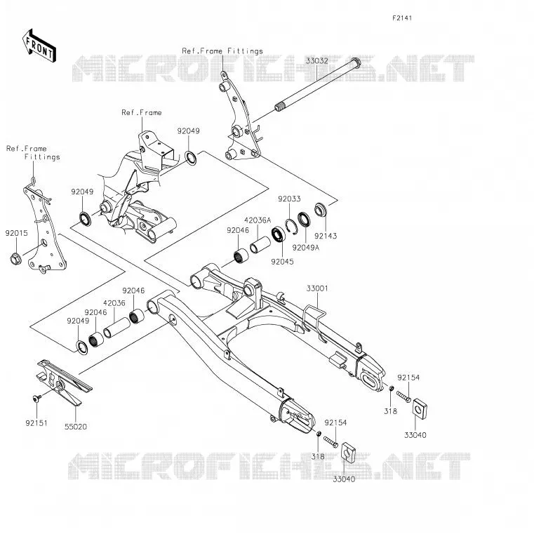 BRAS OSCILLANT Kawasaki MOTOS 650 2020 VULCAN S  EN650CLF