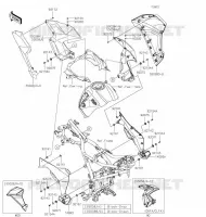 CARENAGE INFERIEUR pour Kawasaki VERSYS-X 300
