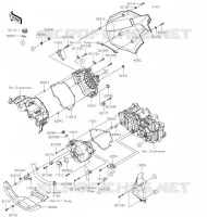 COUVERCLES MOTEUR pour Kawasaki VERSYS-X 300