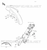 GARDE BOUE AVANT pour Kawasaki VERSYS-X 300
