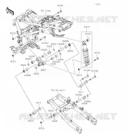 SUSPENSION/AMORTISSEUR pour Kawasaki VERSYS-X 300
