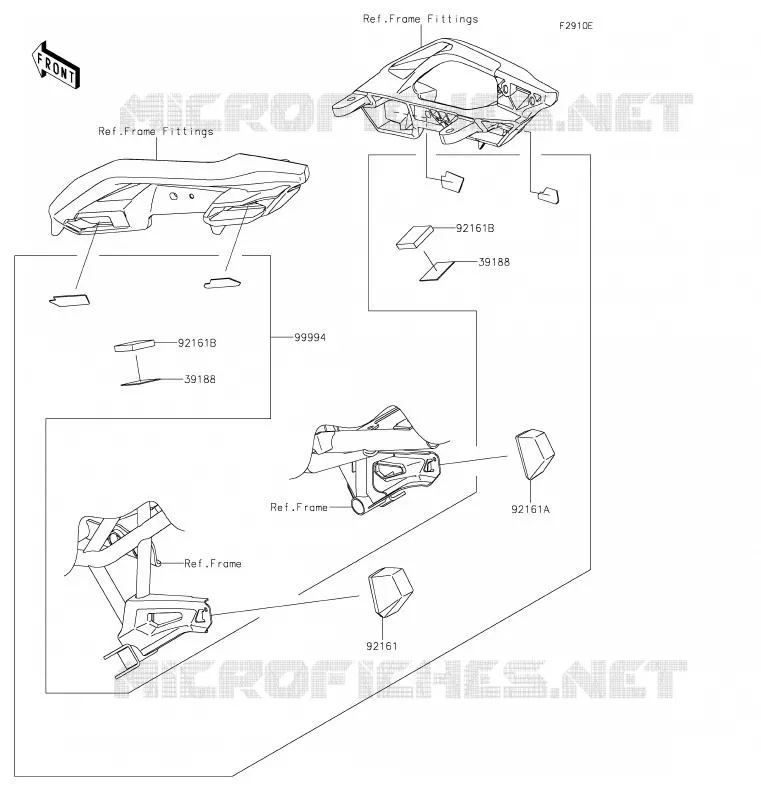Accessory(Bag Fitting Kit) Kawasaki MOTOS 650 2020 VERSYS 650  KLE650FLF
