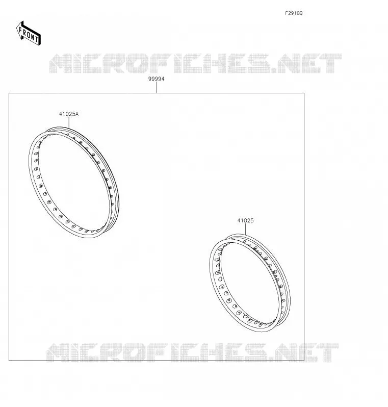 Accessory(Rim) Kawasaki TOUT-TERRAIN 230 2020 KLX230  KLX230BLF
