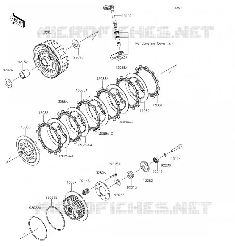 EMBRAYAGE Kawasaki MOTOS 230 2020 KLX230  KLX230BLF