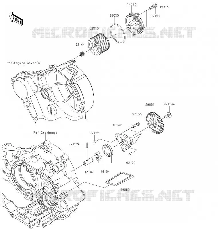 POMPE A HUILE Kawasaki TOUT-TERRAIN 230 2020 KLX230  KLX230BLF