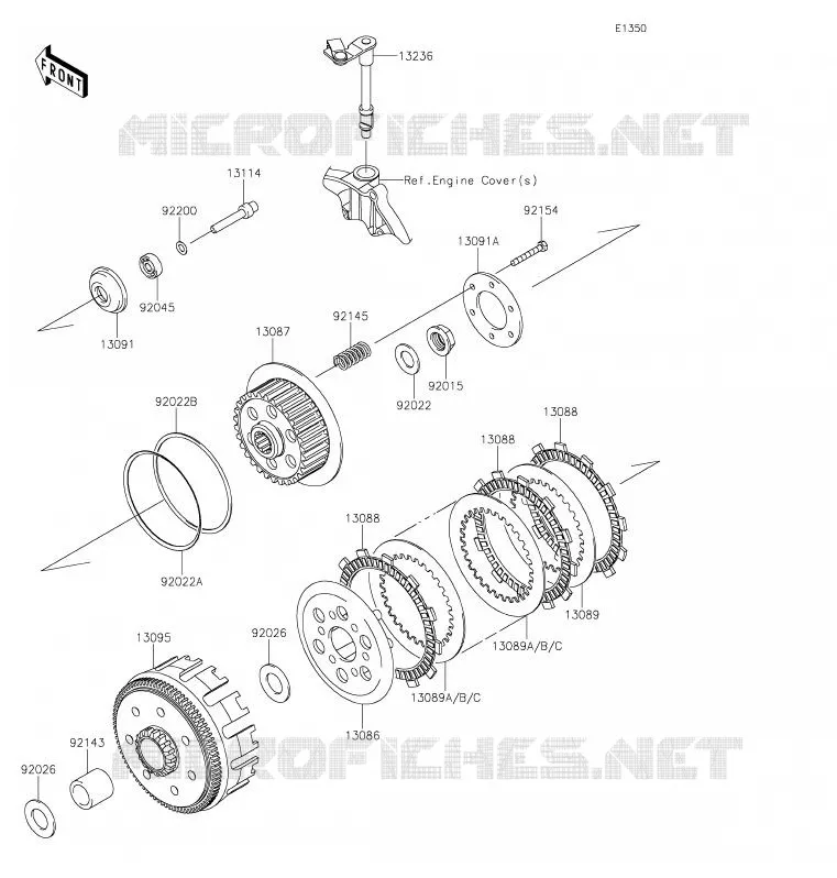 EMBRAYAGE Kawasaki MOTOS 250 2020 KLX250  KLX250SLF