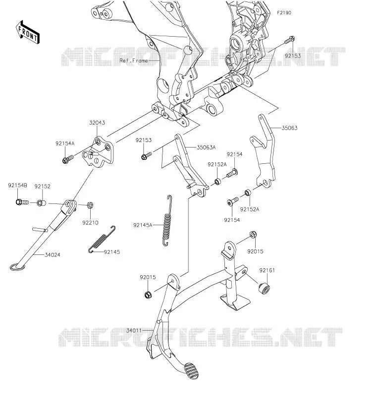 BEQUILLES Kawasaki MOTOS 1000 2020 VERSYS 1000  KLZ1000CLF