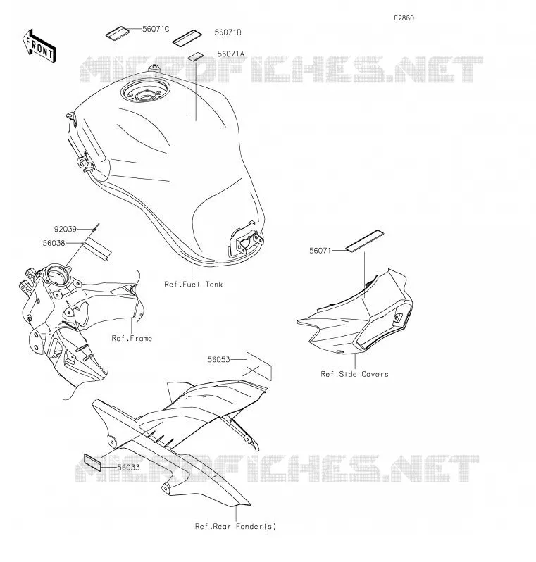 LABEL Kawasaki MOTOS 1000 2020 VERSYS 1000  KLZ1000CLF