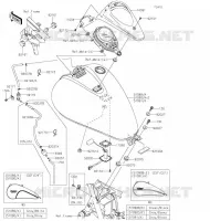 RESERVOIR CARBURANT pour Kawasaki VULCAN 900 CUSTOM