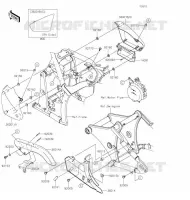 CACHE LAT&Eacute;RAL/GARDE CHAINE pour Kawasaki VULCAN 900 CLASSIC LT