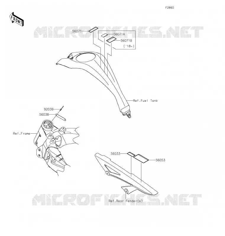 LABEL Kawasaki MOTOS 1000 2020 Z1000 R EDITION  ZR1000JLF