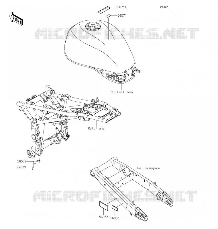 LABEL Kawasaki MOTOS 900 2020 Z900RS  ZR900CLF