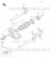 FOURCHETTE/BARRILLET DE SELECTION pour Kawasaki Z900