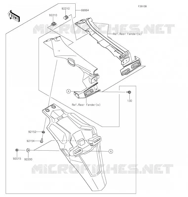 Accessory(Extended Flap) Kawasaki MOTOS 900 2020 Z900  ZR900FLF