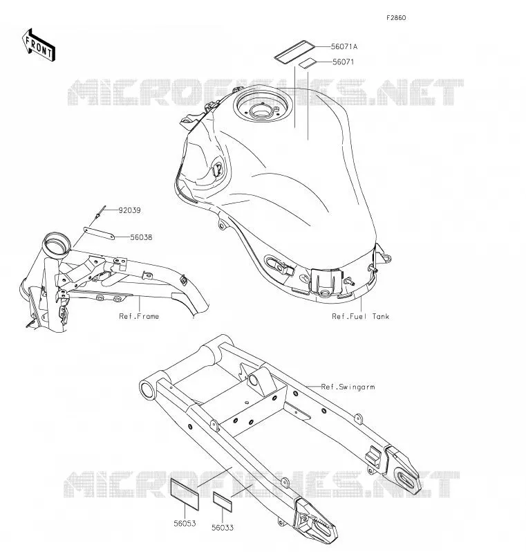 LABEL Kawasaki MOTOS 900 2020 Z900  ZR900FLF