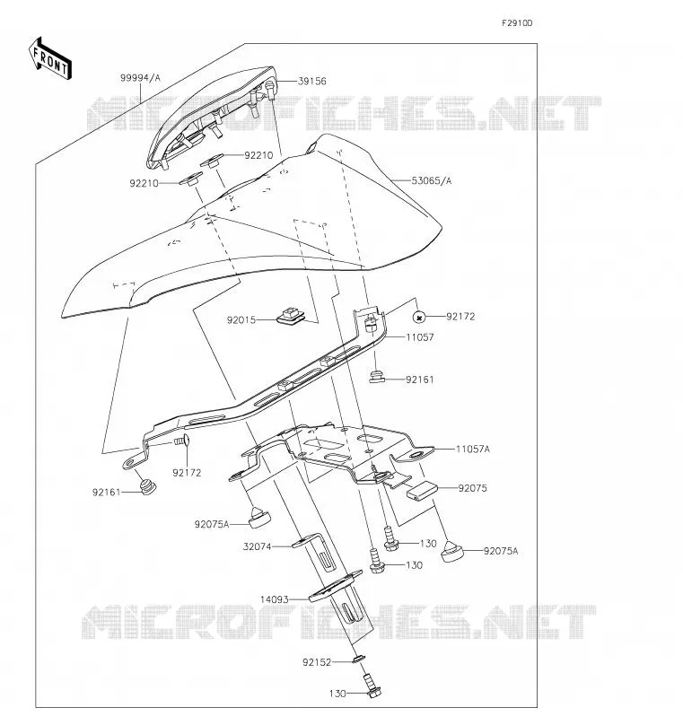 ACCESSOIRE (COUVRE SELLE) Kawasaki MOTOS 900 2020 Z900  ZR900HLF