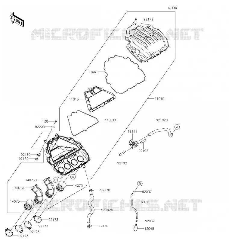 FILTRE A AIR Kawasaki MOTOS 900 2020 Z900  ZR900HLF