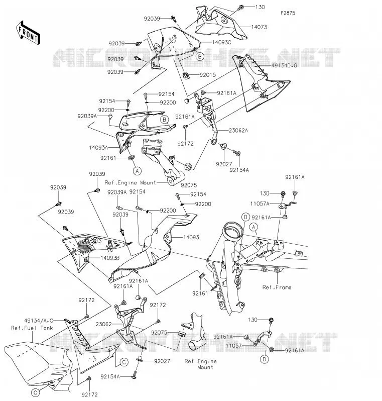 ECOPE Kawasaki MOTOS 900 2020 Z900  ZR900HLF