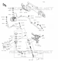 MAITRE CYLINDRE ARRI&Egrave;RE pour Kawasaki Z900