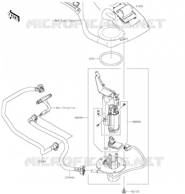 POMPE A ESSENCE Kawasaki MOTOS 1000 2019 NINJA H2R  ZX1000YKF