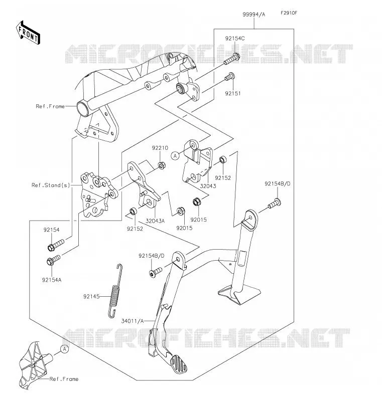 Accessory(Center Stand) Kawasaki MOTOS 1000 2020 NINJA H2 SX  ZX1002ALF