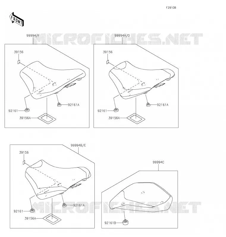 Accessory(Seat) Kawasaki MOTOS 1000 2020 NINJA H2 SX  ZX1002ALF