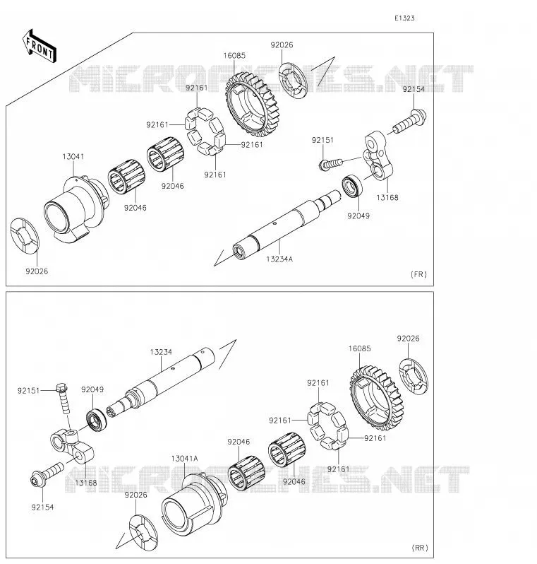 BALANCIER Kawasaki MOTOS 1000 2020 NINJA H2 SX SE  ZX1002BLF