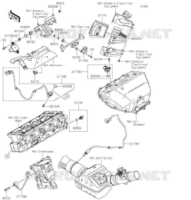 INJECTION CARBURANT Kawasaki MOTOS 1000 2020 NINJA H2 SX SE  ZX1002BLF