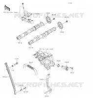 ARBRE A CAME/TENDEUR pour Kawasaki NINJA ZX-6R