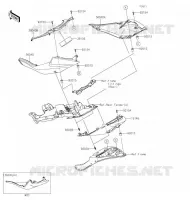 CACHE LAT&Eacute;RAL pour Kawasaki NINJA ZX-6R