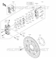 FREIN AVANT pour Kawasaki NINJA ZX-6R
