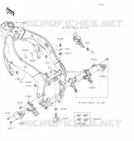 PIECE DE CADRE(AVANT) pour Kawasaki NINJA ZX-6R