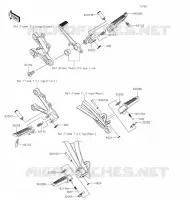 REPOSE PIED pour Kawasaki NINJA ZX-6R