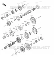 TRANSMISSION pour Kawasaki NINJA ZX-6R