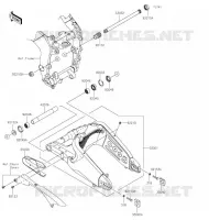 BRAS OSCILLANT pour Kawasaki NINJA ZX-6R