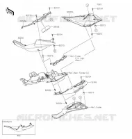 CACHE LAT&Eacute;RAL pour Kawasaki NINJA ZX-6R