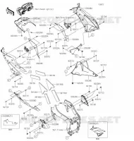 CARENAGE INFERIEUR pour Kawasaki NINJA ZX-6R