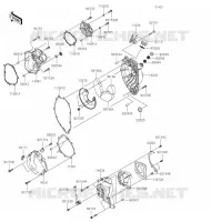 COUVERCLES MOTEUR pour Kawasaki NINJA ZX-6R